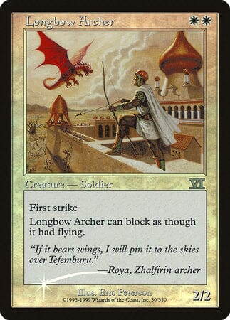 Longbow Archer [Friday Night Magic 2000] MTG Single Magic: The Gathering  | Multizone: Comics And Games