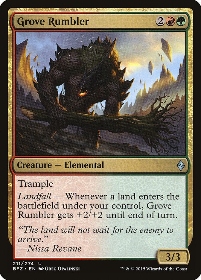 Grove Rumbler [Battle for Zendikar] MTG Single Magic: The Gathering  | Multizone: Comics And Games