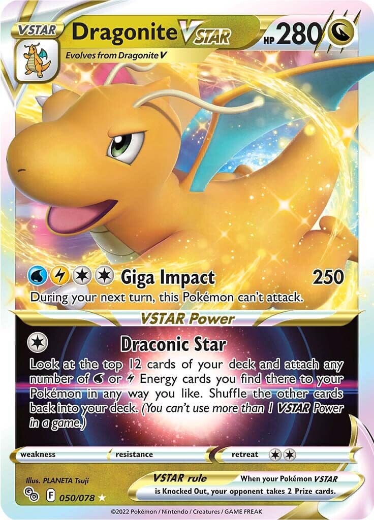 Dragonite VSTAR (050/078) [Pokémon GO] Pokemon Single Pokémon  | Multizone: Comics And Games