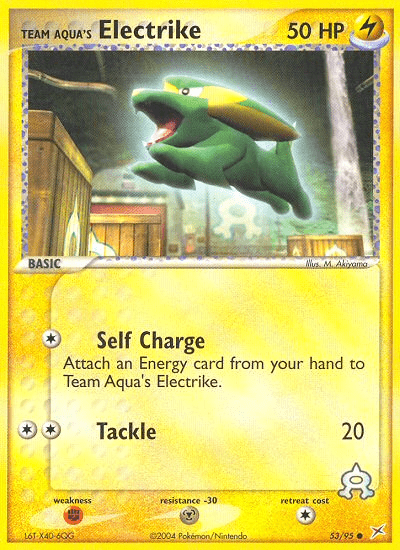 Team Aqua's Electrike (53/95) [EX: Team Magma vs Team Aqua] Pokemon Single Pokémon  | Multizone: Comics And Games