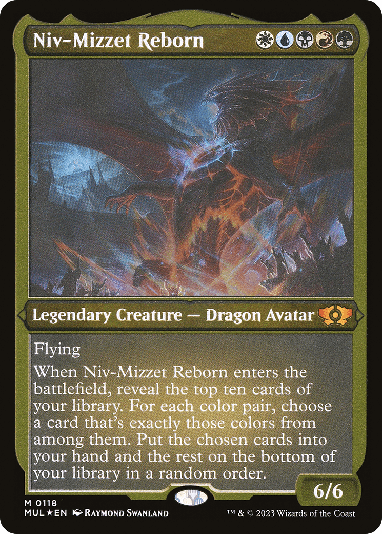 Niv-Mizzet Reborn (Foil Etched) [Multiverse Legends] MTG Single Magic: The Gathering  | Multizone: Comics And Games