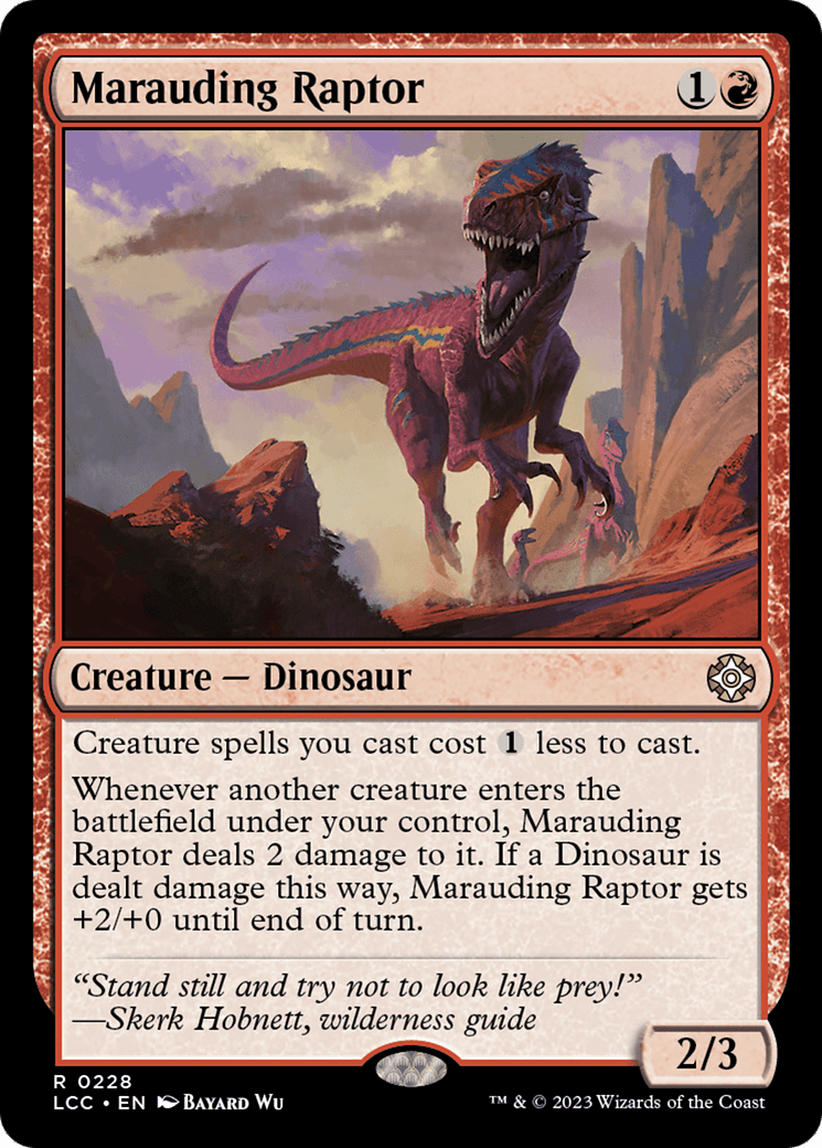 Marauding Raptor [The Lost Caverns of Ixalan Commander] MTG Single Magic: The Gathering  | Multizone: Comics And Games