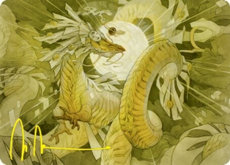 Brilliant Restoration Art Card (Gold-Stamped Signature) [Kamigawa: Neon Dynasty Art Series] MTG Single Magic: The Gathering  | Multizone: Comics And Games