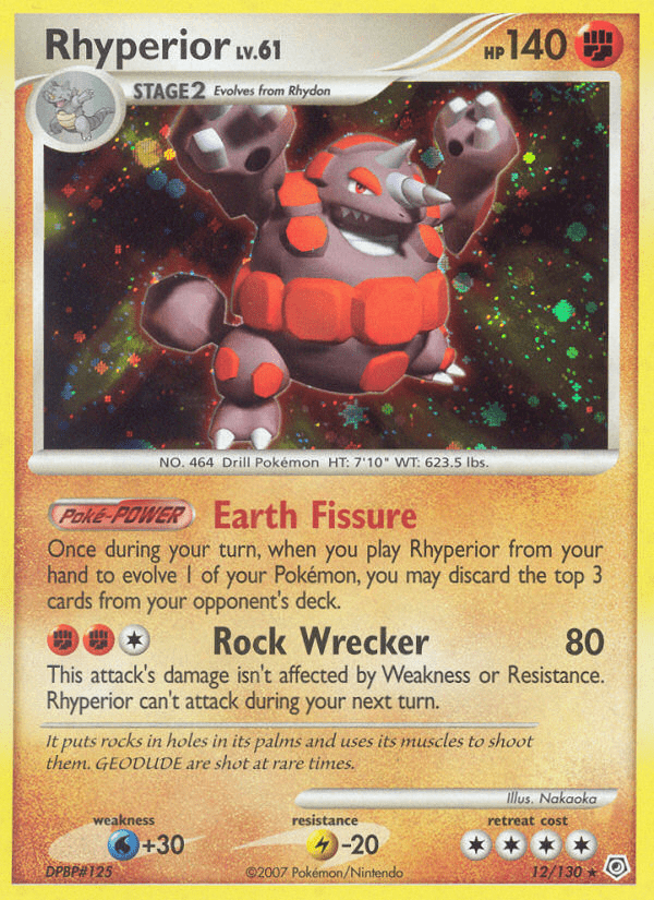 Rhyperior (12/130) [Diamond & Pearl: Base Set] Pokemon Single Pokémon  | Multizone: Comics And Games