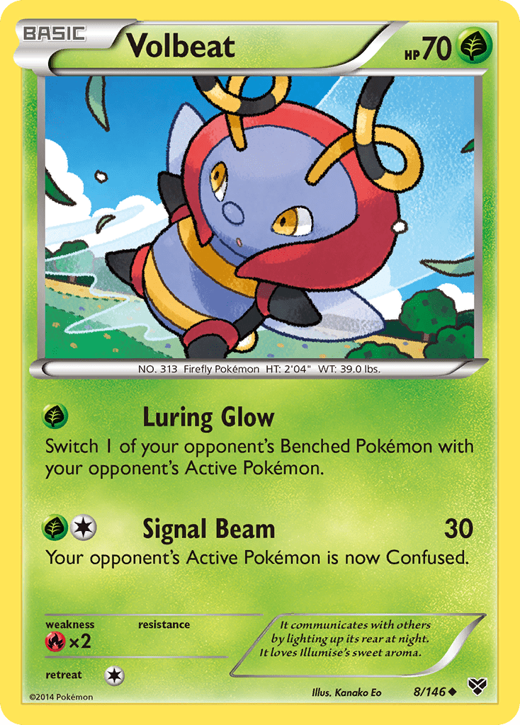 Volbeat (8/146) [XY: Base Set] Pokemon Single Pokémon  | Multizone: Comics And Games