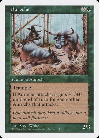 Aurochs [Fifth Edition] MTG Single Magic: The Gathering  | Multizone: Comics And Games