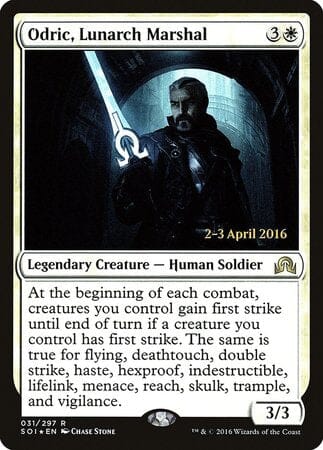 Odric, Lunarch Marshal [Shadows over Innistrad Promos] MTG Single Magic: The Gathering  | Multizone: Comics And Games