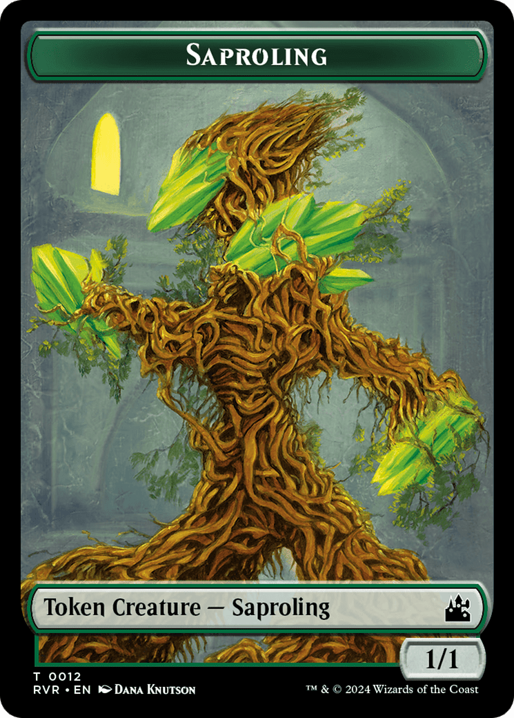 Saproling // Soldier Double-Sided Token [Ravnica Remastered Tokens] MTG Single Magic: The Gathering  | Multizone: Comics And Games