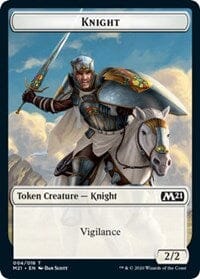 Knight // Soldier Double-sided Token [Core Set 2021 Tokens] MTG Single Magic: The Gathering  | Multizone: Comics And Games
