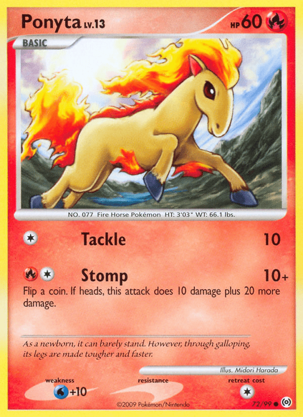 Ponyta (72/99) [Platinum: Arceus] Pokemon Single Pokémon  | Multizone: Comics And Games