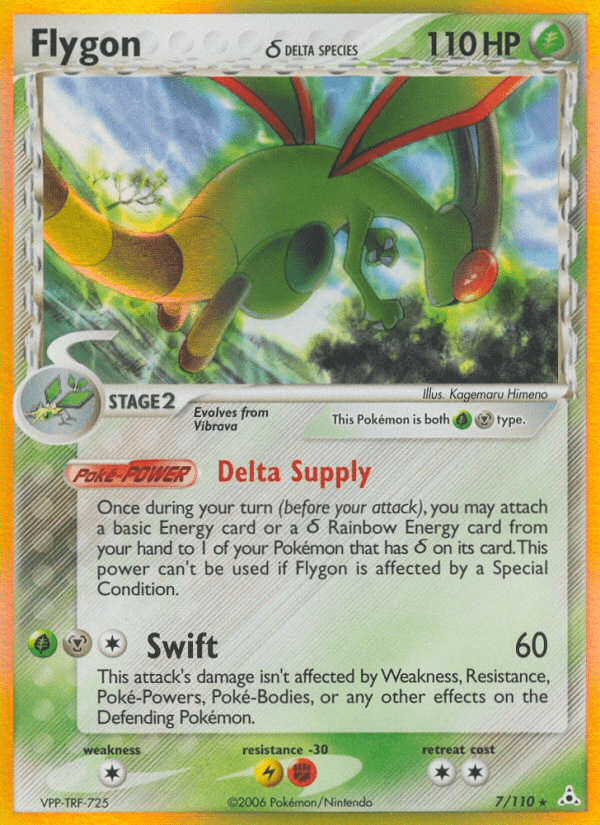 Flygon (7/110) (Delta Species) [EX: Holon Phantoms] Pokemon Single Pokémon  | Multizone: Comics And Games