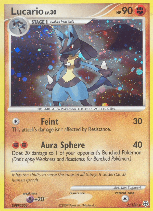 Lucario (6/130) [Diamond & Pearl: Base Set] Pokemon Single Pokémon  | Multizone: Comics And Games