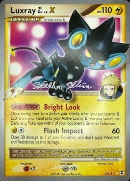 Luxray GL LV.X (109/111) (Luxdrill - Stephen Silvestro) [World Championships 2009] Pokemon Single Pokémon  | Multizone: Comics And Games