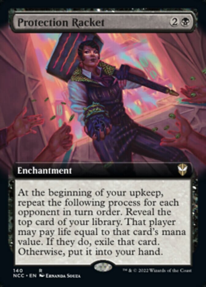 Protection Racket (Extended Art) [Streets of New Capenna Commander] MTG Single Magic: The Gathering  | Multizone: Comics And Games
