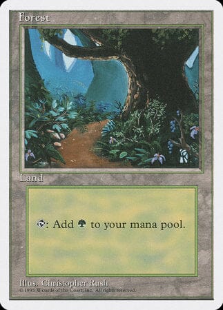 Forest (B) [Fourth Edition] MTG Single Magic: The Gathering  | Multizone: Comics And Games