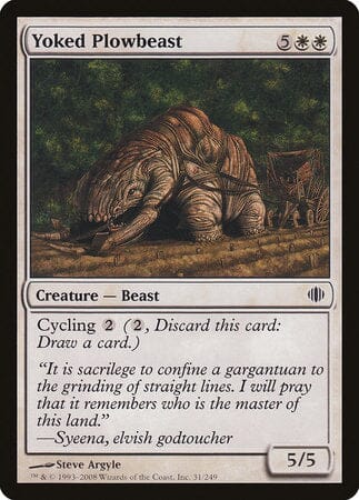 Yoked Plowbeast [Shards of Alara] MTG Single Magic: The Gathering  | Multizone: Comics And Games