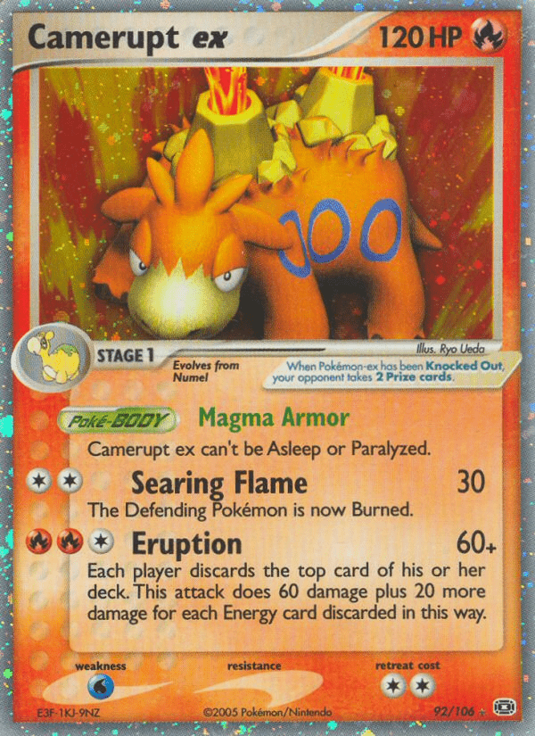Camerupt ex (92/106) [EX: Emerald] Pokemon Single Pokémon  | Multizone: Comics And Games