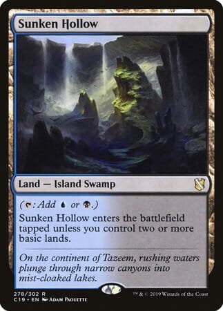 Sunken Hollow [Commander 2019] MTG Single Magic: The Gathering  | Multizone: Comics And Games