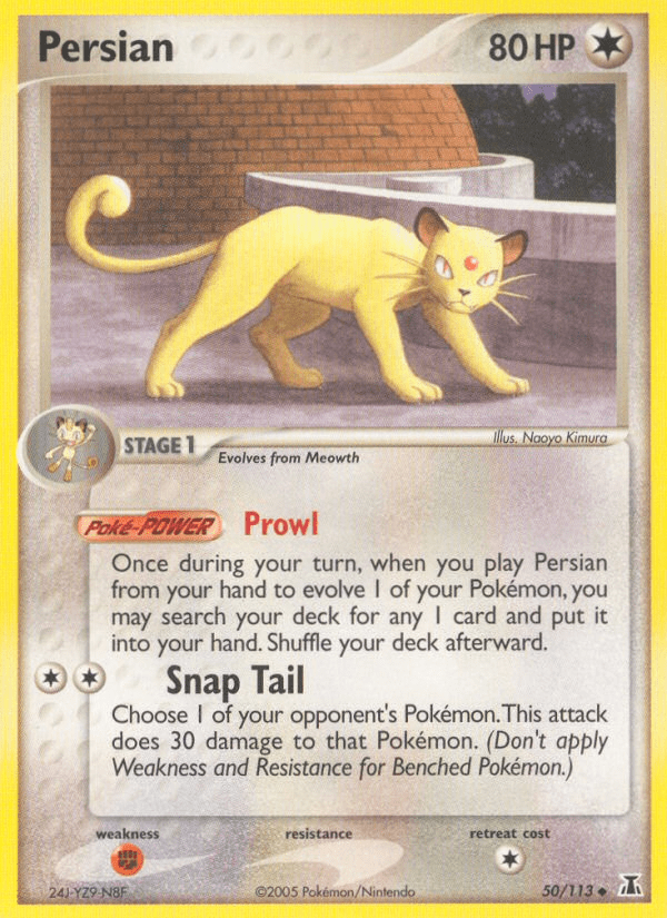 Persian (50/113) [EX: Delta Species] Pokemon Single Pokémon  | Multizone: Comics And Games