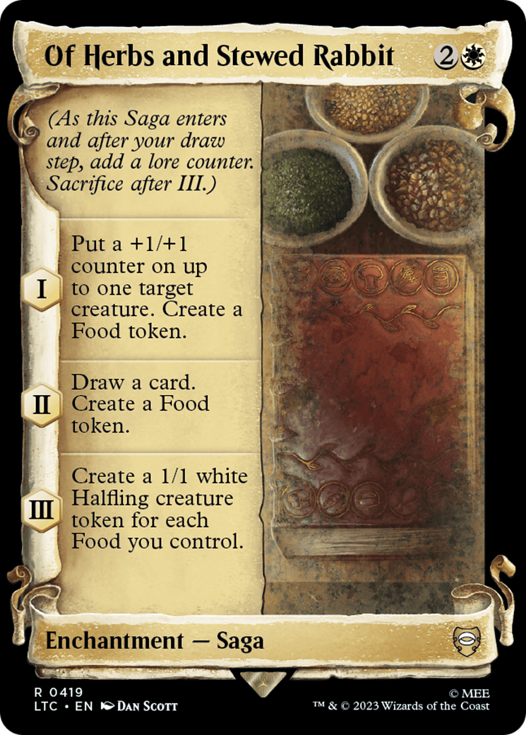 Of Herbs and Stewed Rabbit [The Lord of the Rings: Tales of Middle-Earth Commander Showcase Scrolls] MTG Single Magic: The Gathering  | Multizone: Comics And Games