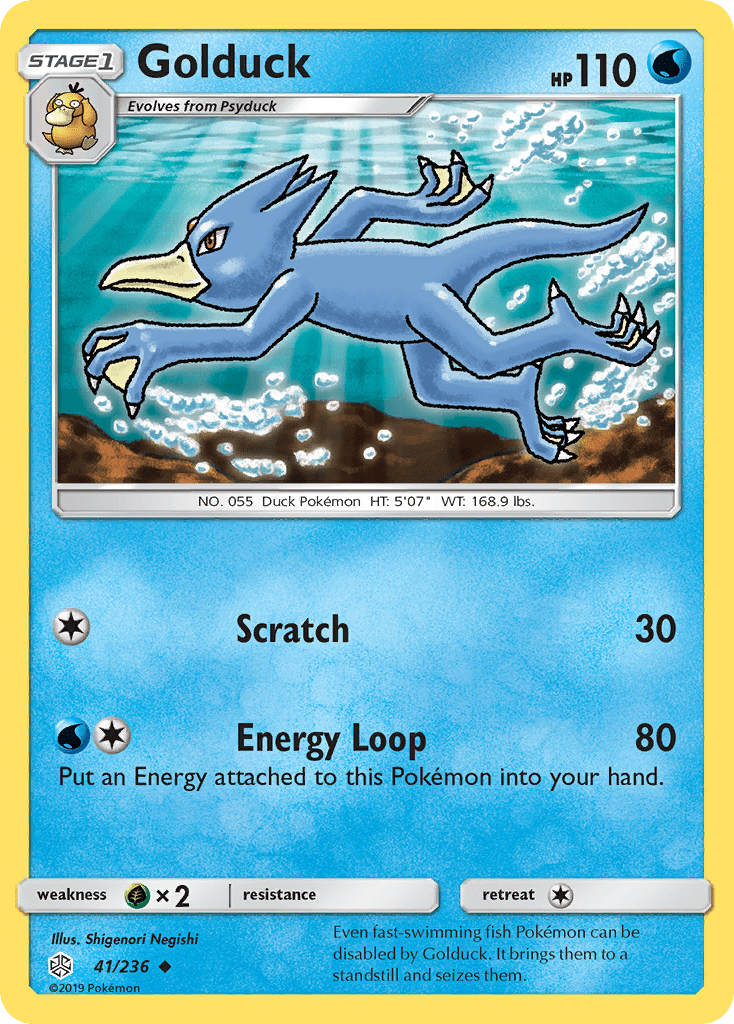 Golduck (41/236) [Sun & Moon: Cosmic Eclipse] Pokemon Single Pokémon  | Multizone: Comics And Games