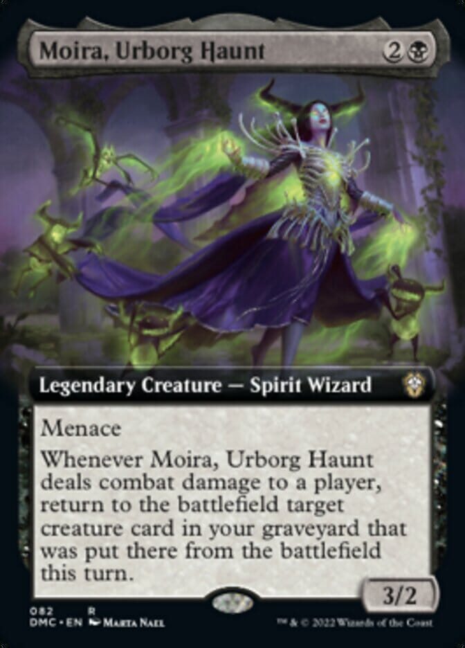 Moira, Urborg Haunt (Extended Art) [Dominaria United Commander] MTG Single Magic: The Gathering  | Multizone: Comics And Games