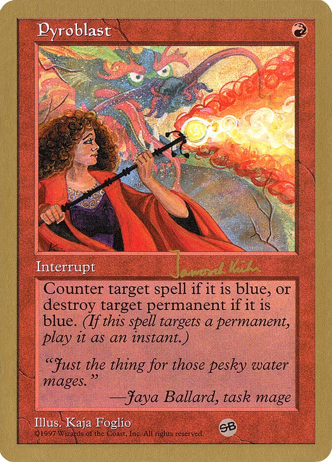 Pyroblast (Janosch Kuhn) (SB) [World Championship Decks 1997] MTG Single Magic: The Gathering  | Multizone: Comics And Games