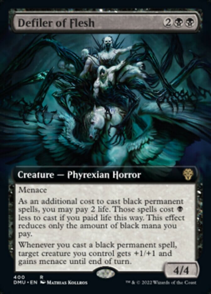 Defiler of Flesh (Extended Art) [Dominaria United] MTG Single Magic: The Gathering  | Multizone: Comics And Games
