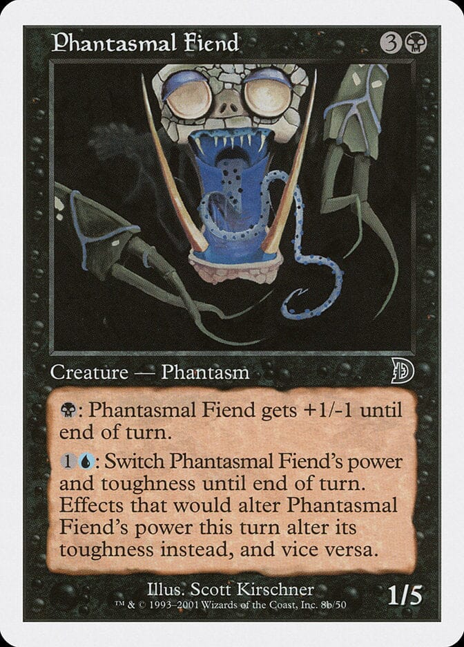 Phantasmal Fiend (Black Background) [Deckmasters] MTG Single Magic: The Gathering  | Multizone: Comics And Games