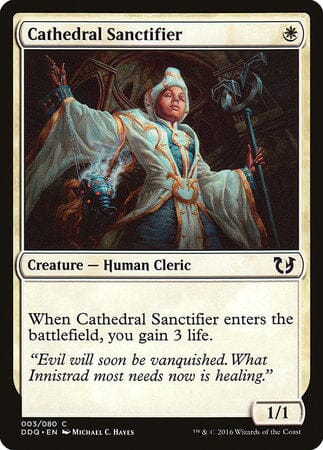 Cathedral Sanctifier [Duel Decks: Blessed vs. Cursed] MTG Single Magic: The Gathering  | Multizone: Comics And Games