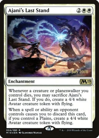 Ajani's Last Stand [Core Set 2019 Promos] MTG Single Magic: The Gathering  | Multizone: Comics And Games