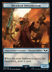 Soldier (003) // Sicarian Infiltrator Double-sided Token (Surge Foil) [Universes Beyond: Warhammer 40,000 Tokens] MTG Single Magic: The Gathering  | Multizone: Comics And Games