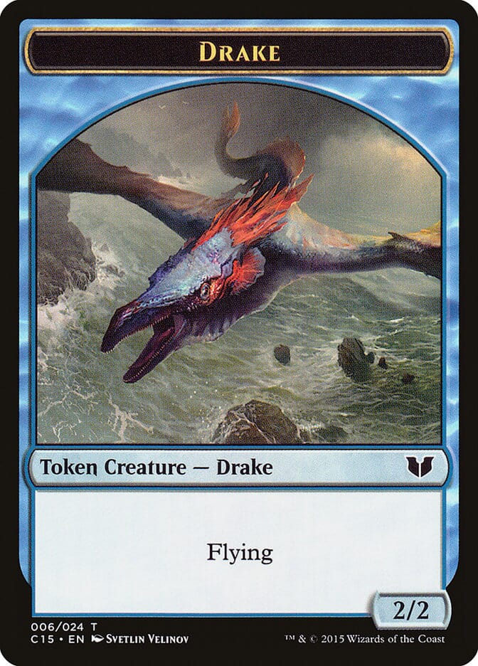 Drake // Elemental (020) Double-Sided Token [Commander 2015 Tokens] MTG Single Magic: The Gathering  | Multizone: Comics And Games
