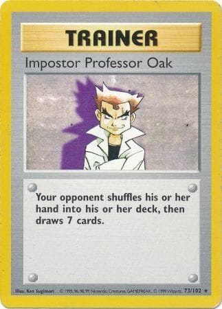 Impostor Professor Oak (73/102) [Base Set Shadowless Unlimited] Pokemon Single Pokémon  | Multizone: Comics And Games