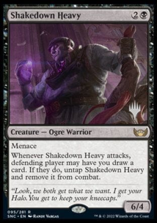 Shakedown Heavy (Promo Pack) [Streets of New Capenna Promos] MTG Single Magic: The Gathering  | Multizone: Comics And Games