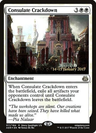 Consulate Crackdown [Aether Revolt Promos] MTG Single Magic: The Gathering  | Multizone: Comics And Games