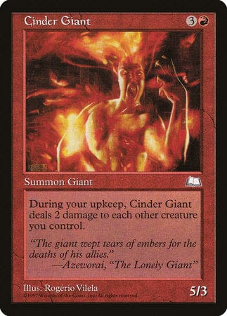 Cinder Giant [Weatherlight] MTG Single Magic: The Gathering  | Multizone: Comics And Games