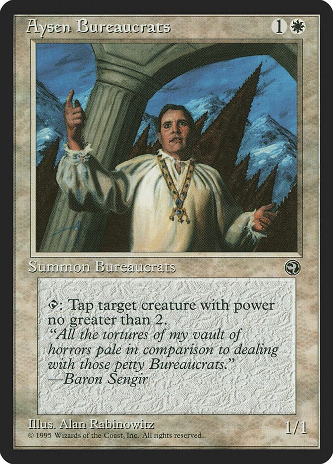 Aysen Bureaucrats (Baron Sengir Flavor Text) [Homelands] MTG Single Magic: The Gathering  | Multizone: Comics And Games