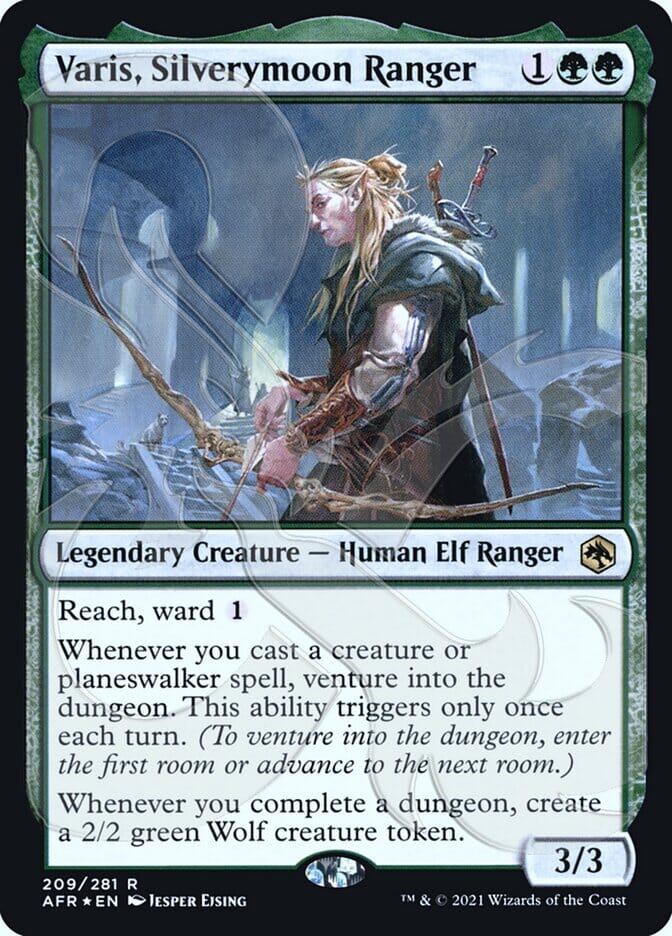 Varis, Silverymoon Ranger (Ampersand Promo) [Dungeons & Dragons: Adventures in the Forgotten Realms Promos] MTG Single Magic: The Gathering  | Multizone: Comics And Games