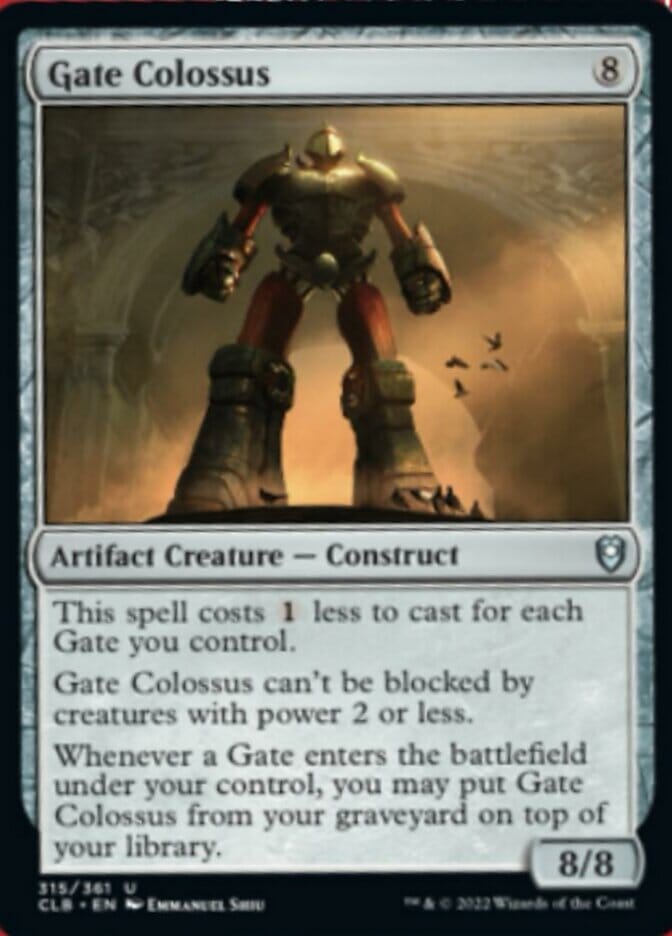 Gate Colossus [Commander Legends: Battle for Baldur's Gate] MTG Single Magic: The Gathering  | Multizone: Comics And Games