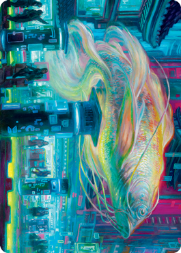 Skyswimmer Koi Art Card [Kamigawa: Neon Dynasty Art Series] MTG Single Magic: The Gathering  | Multizone: Comics And Games