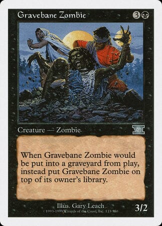 Gravebane Zombie [Classic Sixth Edition] MTG Single Magic: The Gathering  | Multizone: Comics And Games