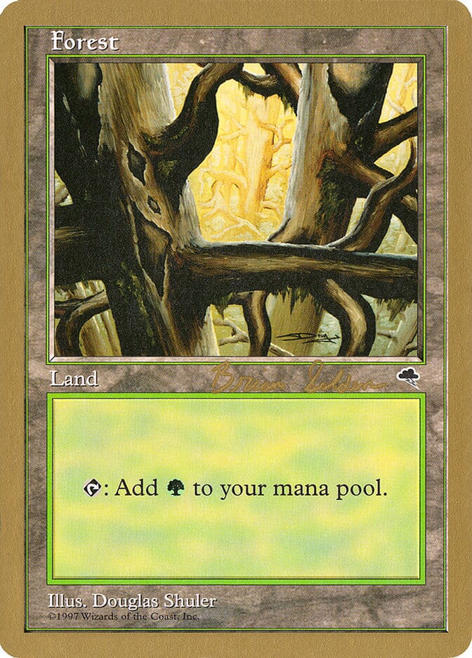 Forest (bs350) (Brian Selden) [World Championship Decks 1998] MTG Single Magic: The Gathering  | Multizone: Comics And Games