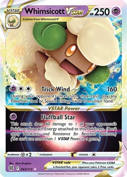 Whimsicott VSTAR (065/172) [Sword & Shield: Brilliant Stars] Pokemon Single Pokémon  | Multizone: Comics And Games