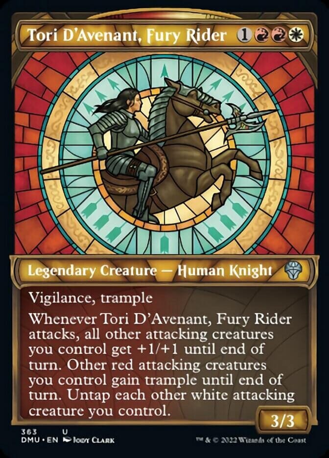Tori D'Avenant, Fury Rider (Showcase Textured) [Dominaria United] MTG Single Magic: The Gathering  | Multizone: Comics And Games