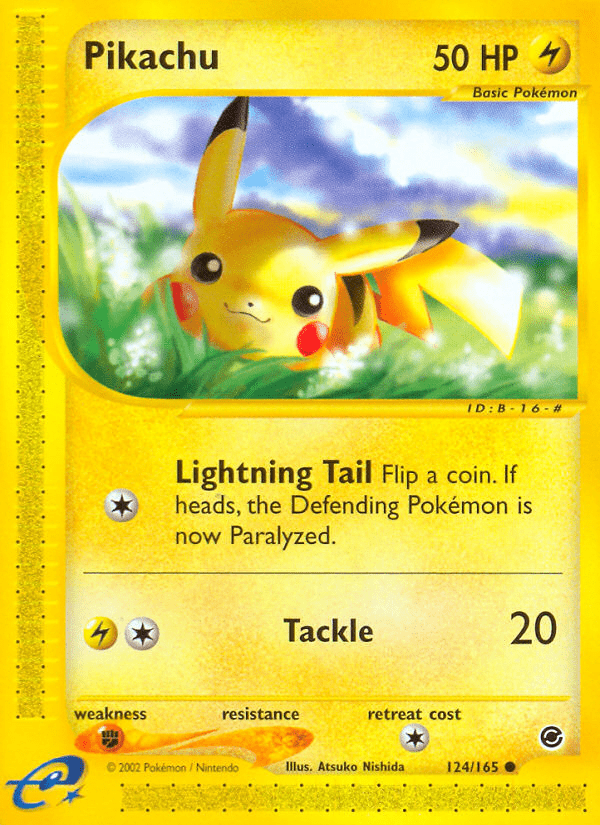 Pikachu (124/165) [Expedition: Base Set] Pokemon Single Pokémon  | Multizone: Comics And Games