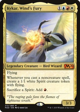 Kykar, Wind's Fury [Core Set 2020 Promos] MTG Single Magic: The Gathering  | Multizone: Comics And Games