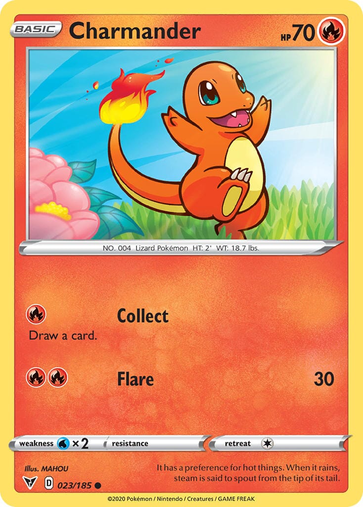 Charmander (023/185) [Sword & Shield: Vivid Voltage] Pokemon Single Pokémon  | Multizone: Comics And Games