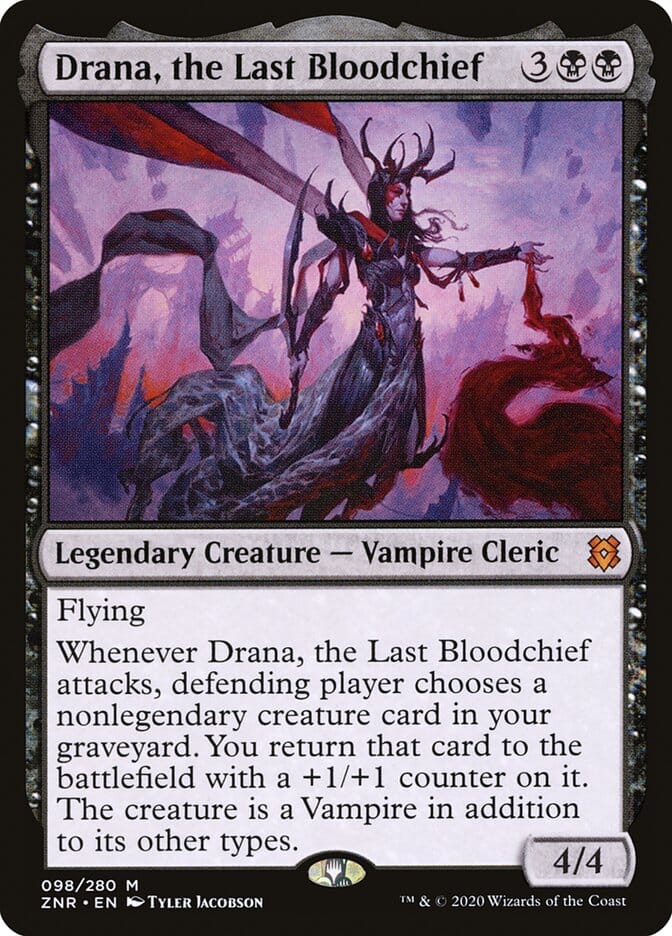 Drana, the Last Bloodchief [Zendikar Rising] MTG Single Magic: The Gathering  | Multizone: Comics And Games