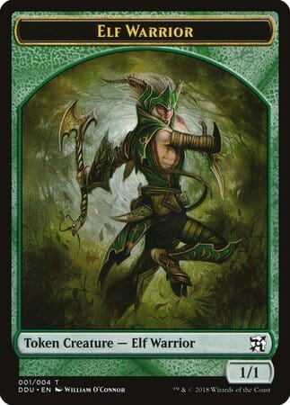 Elf Warrior Token [Duel Decks: Elves vs. Inventors Tokens] MTG Single Magic: The Gathering  | Multizone: Comics And Games